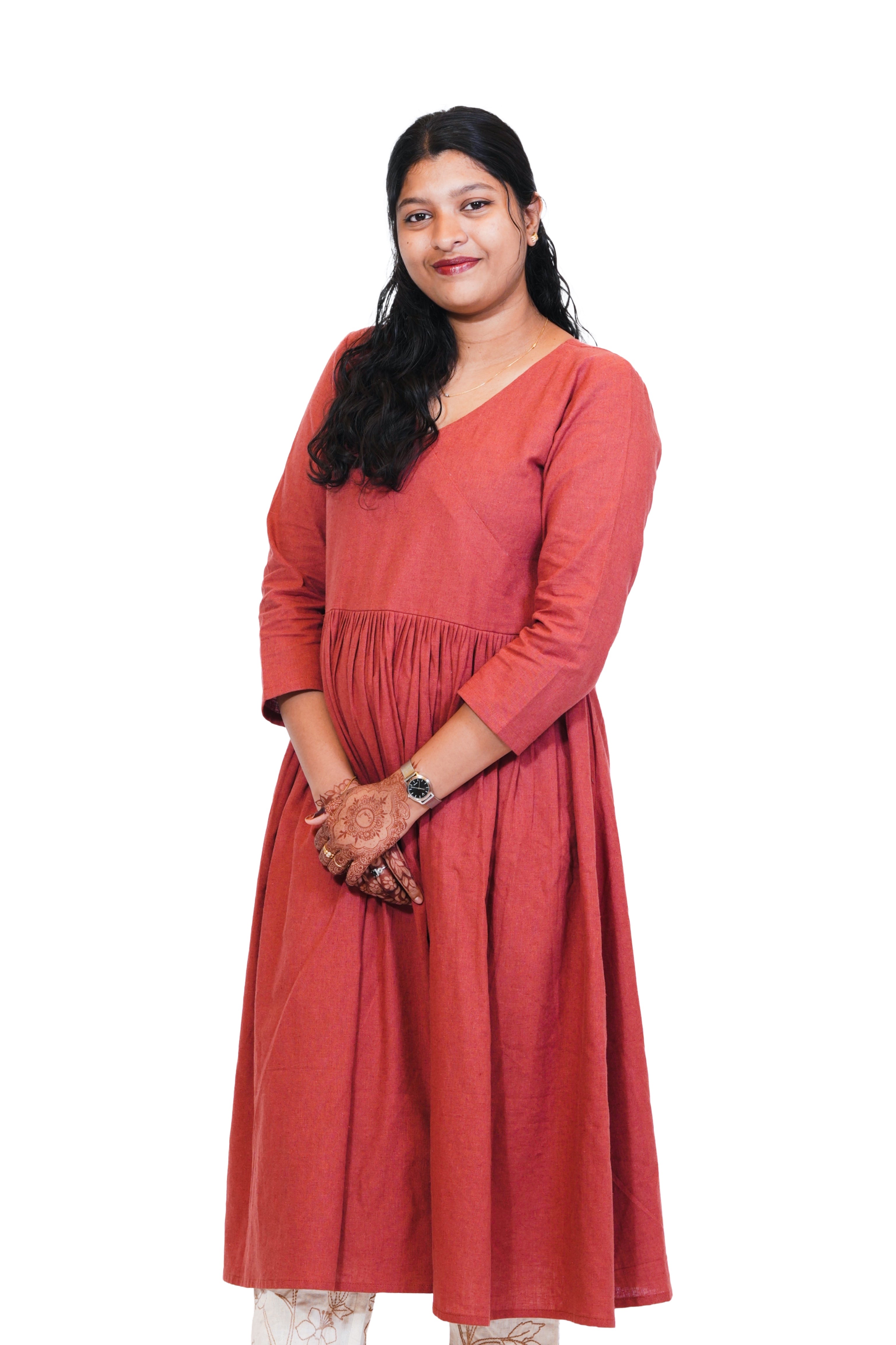 Angrakha Style short Frock